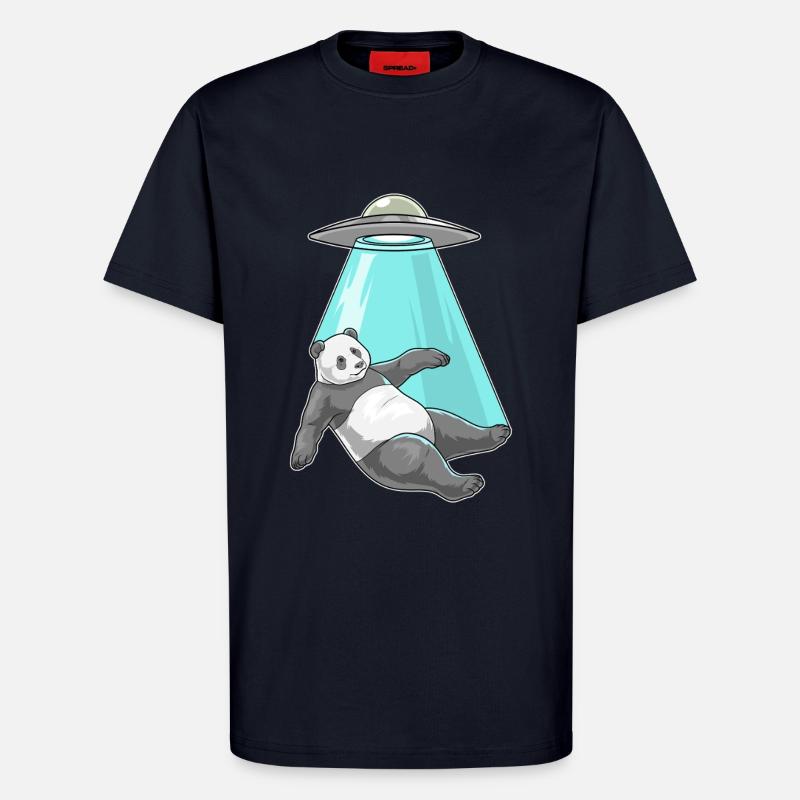 Panda Raumschiff - T-Shirt - made by SPREAD - DARK NAVY