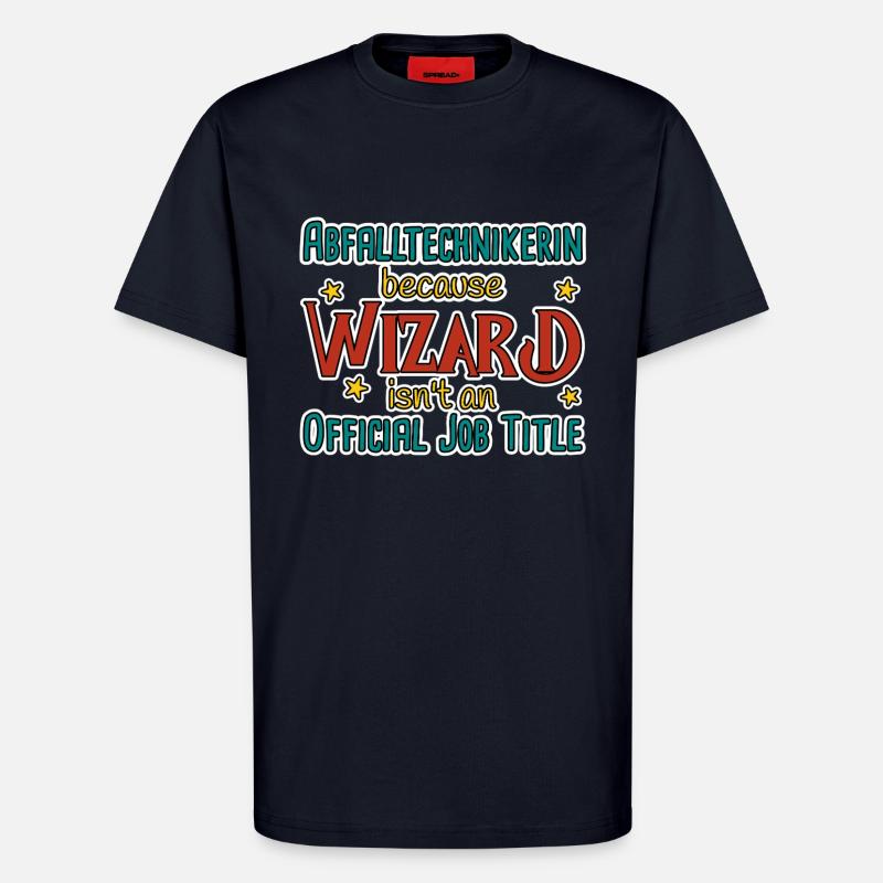 Abfalltechnikerin Wizard - T-Shirt - made by SPREAD - DARK NAVY