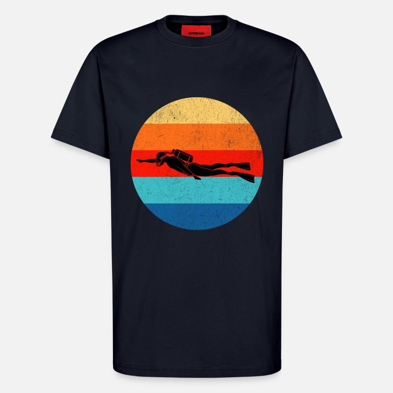 Tauchen Taucher - T-Shirt - made by SPREAD - DARK NAVY