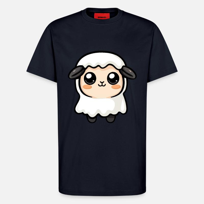 Schaf Halloween Comic Geist - T-Shirt - made by SPREAD - DARK NAVY