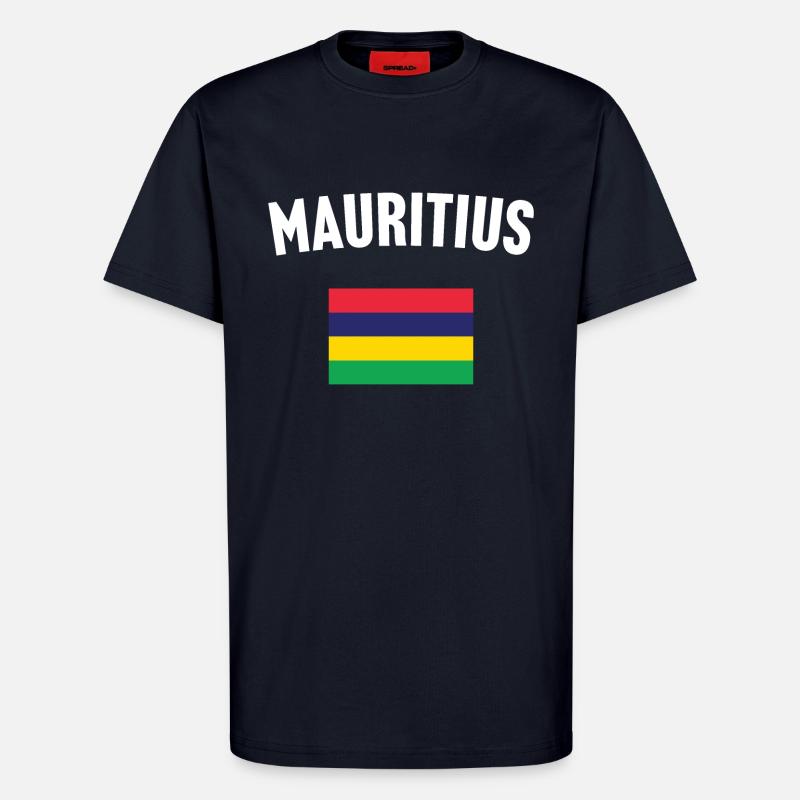 Mauritius Flagge - T-Shirt - made by SPREAD - DARK NAVY
