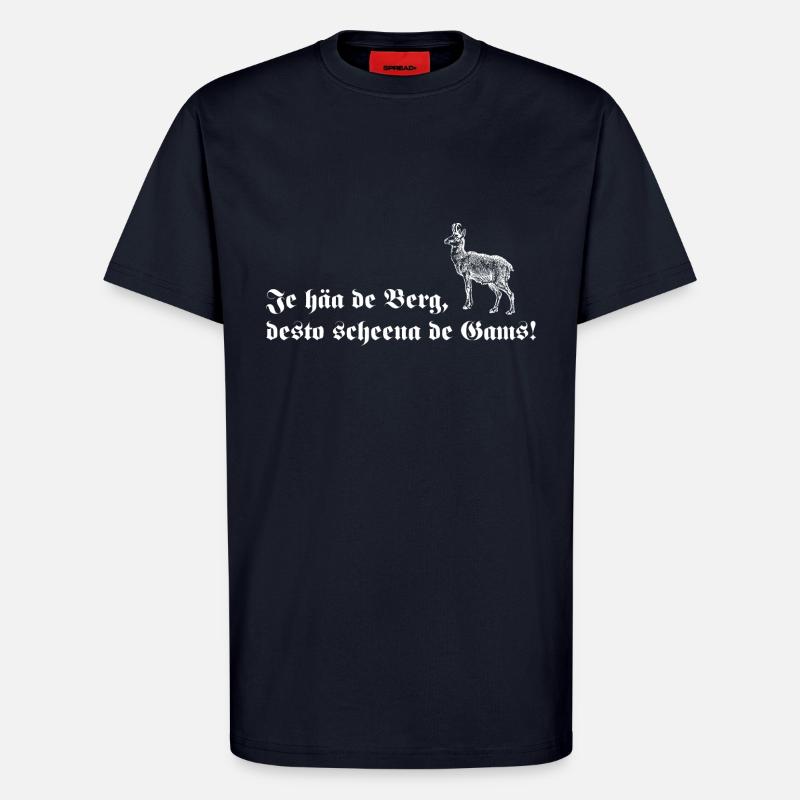 De scheena Gams - T-Shirt - made by SPREAD - DARK NAVY