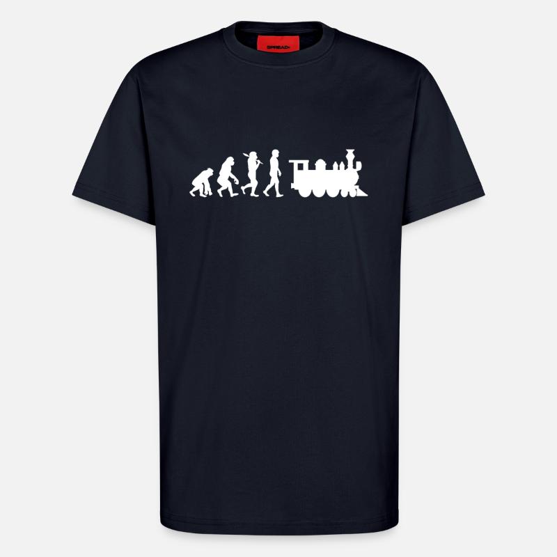 Lokomotive Evolution - T-Shirt - made by SPREAD - DARK NAVY