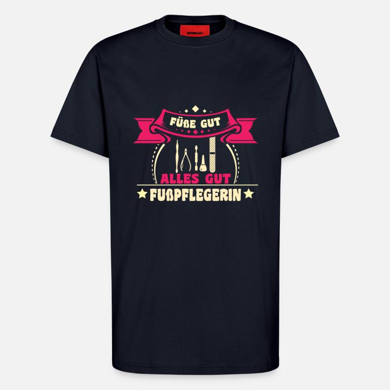 Fußpflege - T-Shirt - made by SPREAD - DARK NAVY