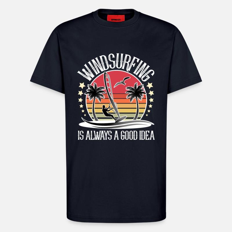 Windsurfen Windsurfer Windsurf - T-Shirt - made by SPREAD - DARK NAVY