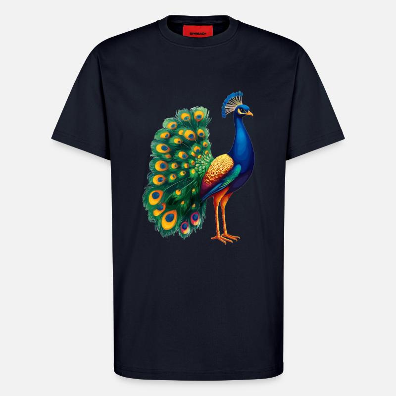 Peacocks Peacock - T-Shirt - made by SPREAD - DARK NAVY