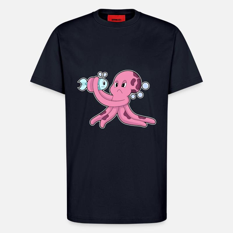 Octopus Fish - T-Shirt - made by SPREAD - DARK NAVY