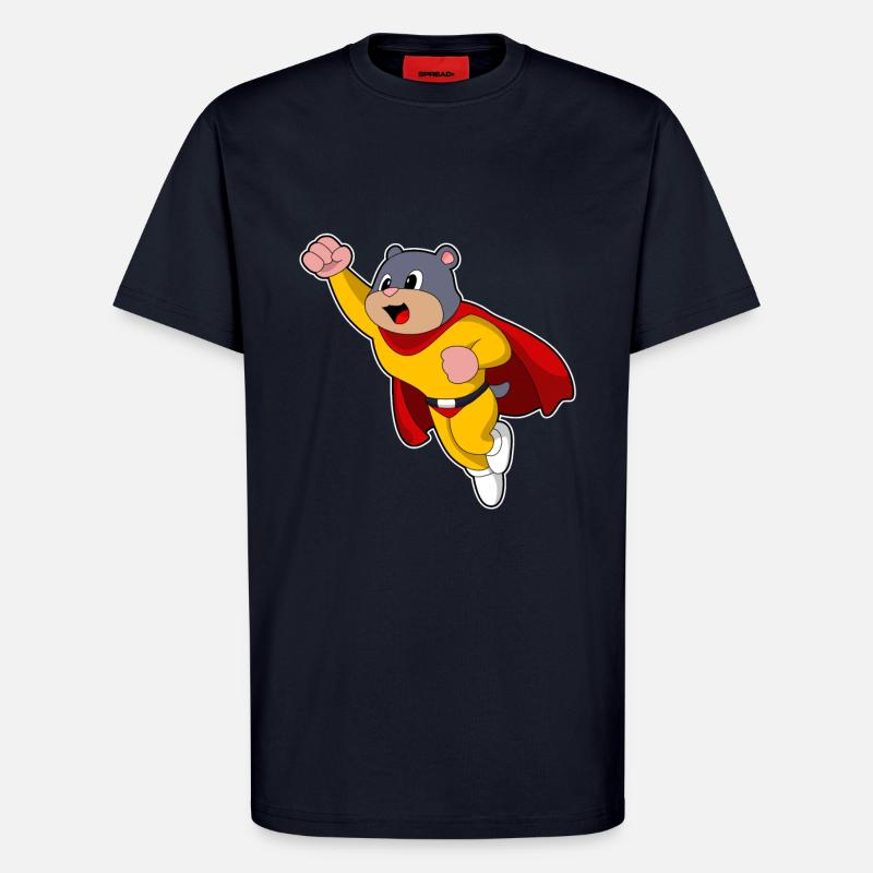 Maulwurf als Held - T-Shirt - made by SPREAD - DARK NAVY