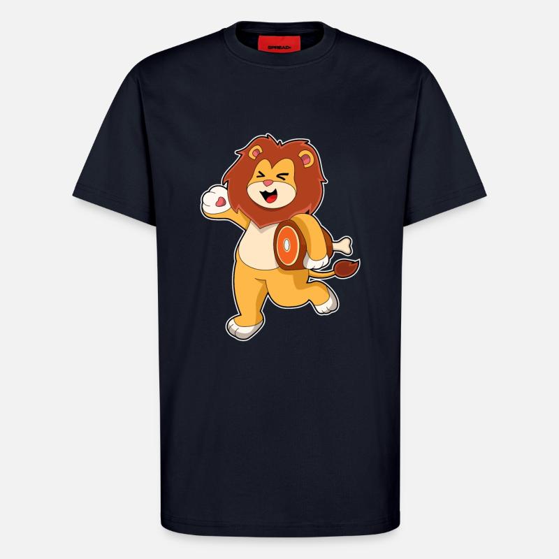 Löwe mit Fleisch - T-Shirt - made by SPREAD - DARK NAVY