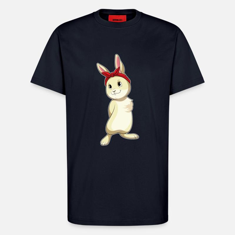 Rabbit with loop - T-Shirt - made by SPREAD - DARK NAVY