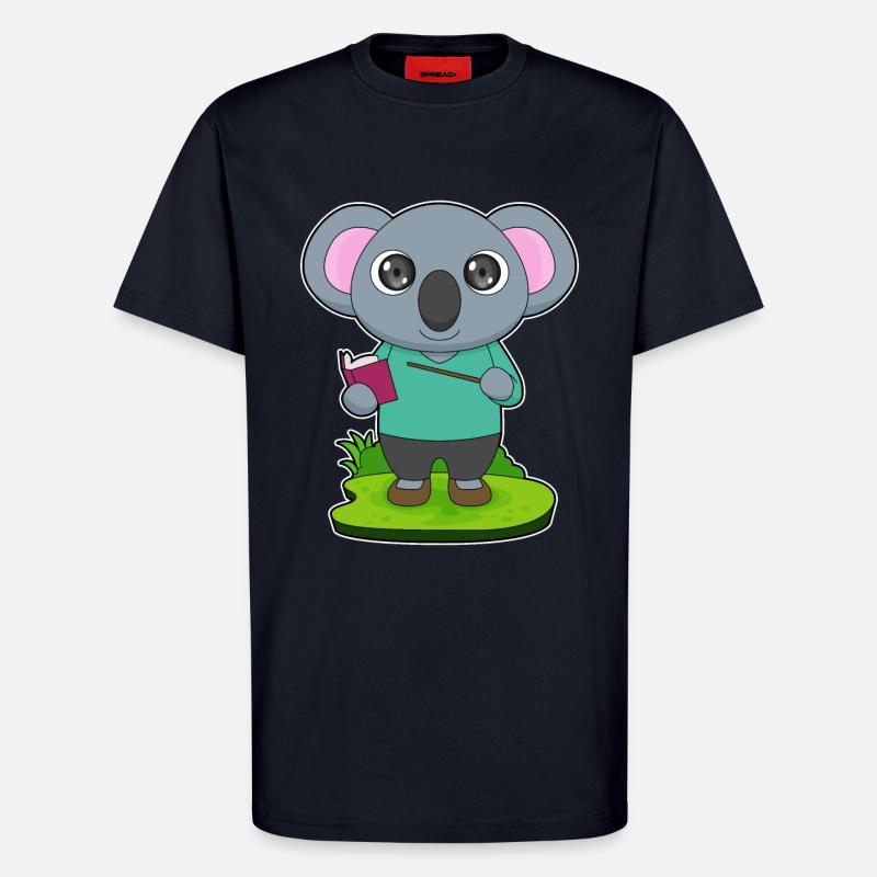 Koala Teacher Pointer - T-Shirt - made by SPREAD - DARK NAVY