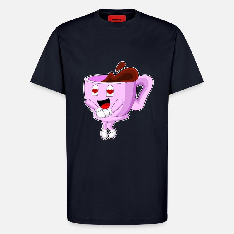 Love coffee - T-Shirt - made by SPREAD - DARK NAVY