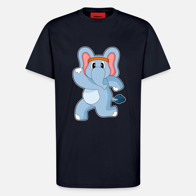 Elephant Jogger Jogging - T-shirt bio décontracté fabriqué en UE - DARK NAVY
