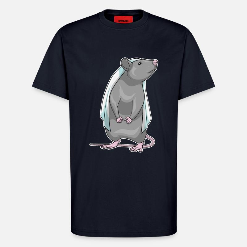 Rat Bride Wedding - T-Shirt - made by SPREAD - DARK NAVY