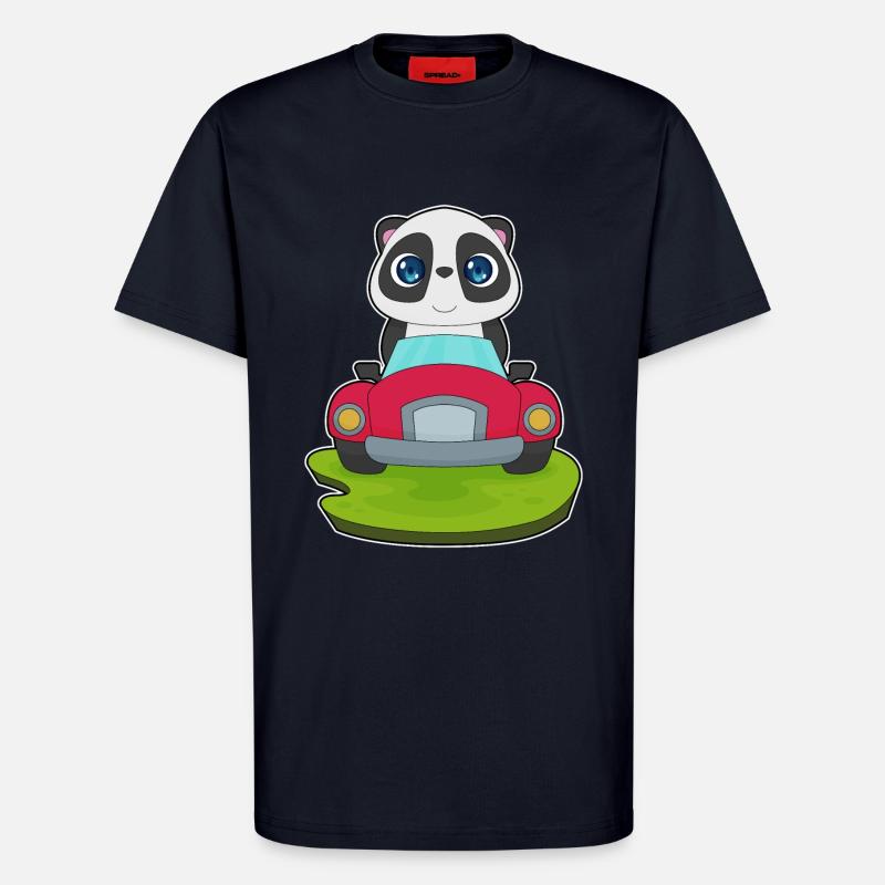 Panda Car - T-Shirt - made by SPREAD - DARK NAVY