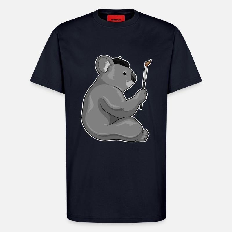 Koala Malen Pinsel - T-Shirt - made by SPREAD - DARK NAVY