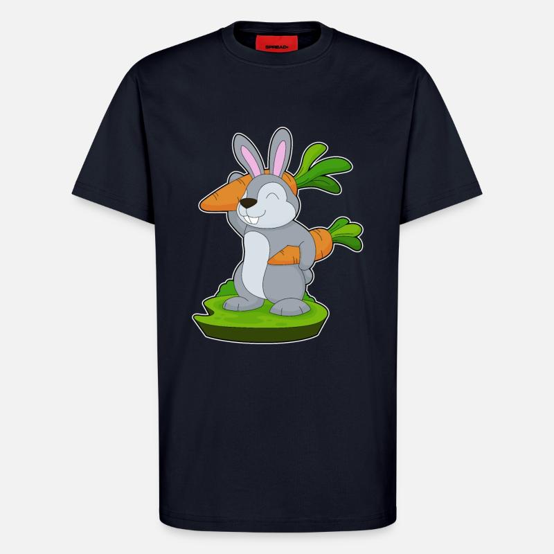 Hase Karotten - T-Shirt - made by SPREAD - DARK NAVY