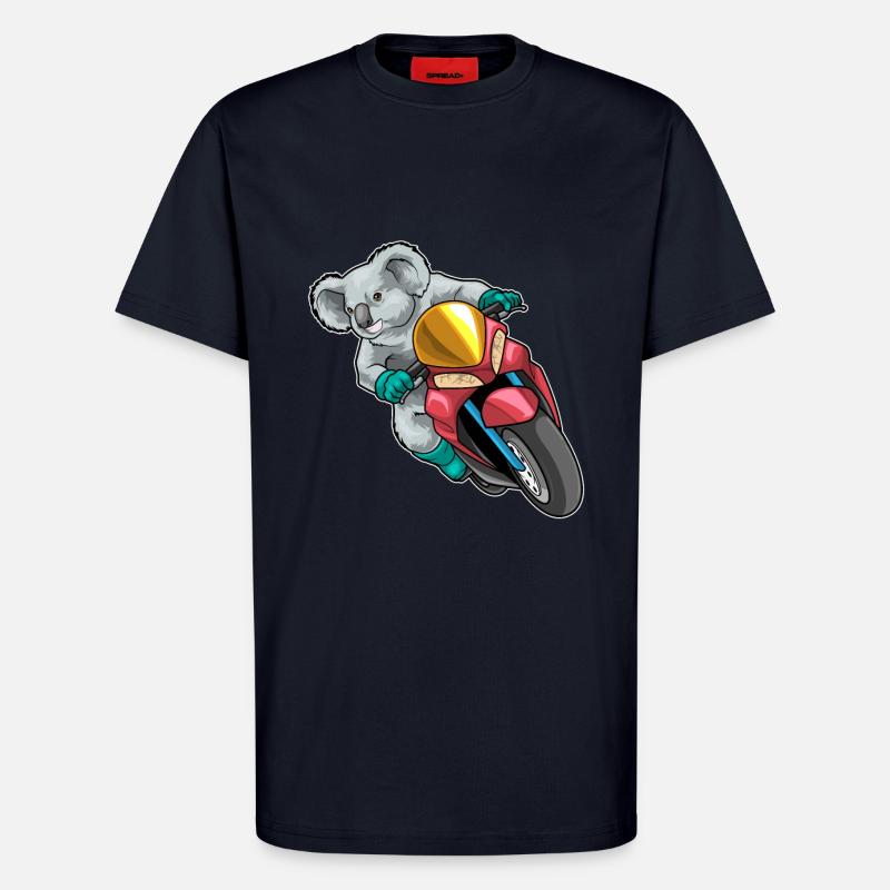 Koala Motorroller - T-Shirt - made by SPREAD - DARK NAVY