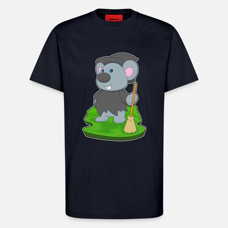 Mouse Halloween Witch - T-Shirt - made by SPREAD - DARK NAVY