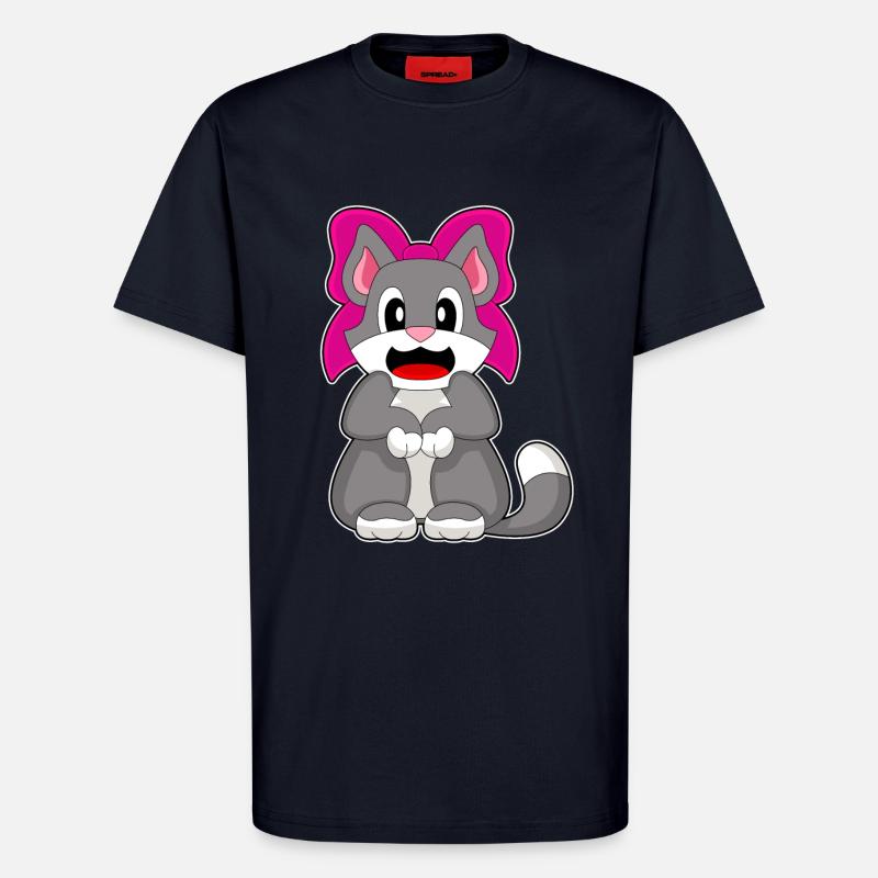 Arc de chat - T-shirt bio décontracté fabriqué en UE - DARK NAVY