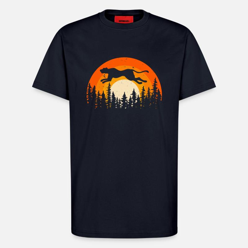Gepardenflüsterer Wildtier Tierpfleger - T-Shirt - made by SPREAD - DARK NAVY