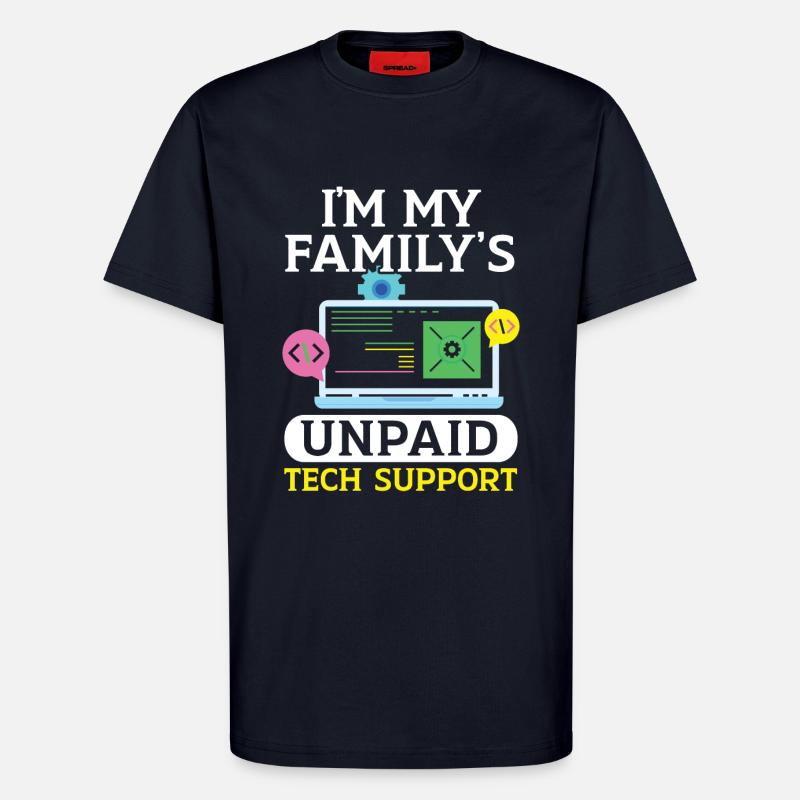 Please restart your computer - T-Shirt - made by SPREAD - DARK NAVY