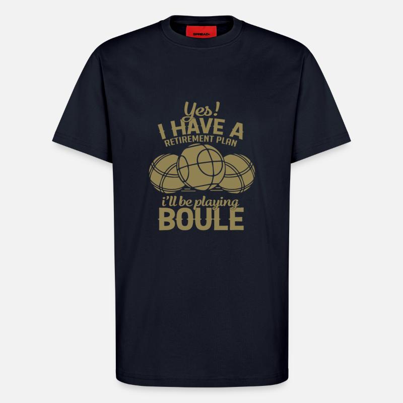 Boule Rente Plan - T-Shirt - made by SPREAD - DARK NAVY