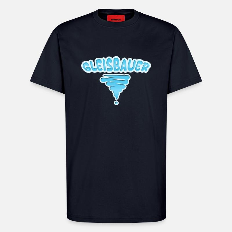 Profession : Constructeur de pistes - T-shirt bio décontracté fabriqué en UE - DARK NAVY