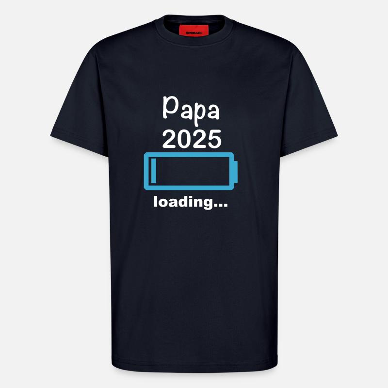 Papa 2025 loading - T-Shirt - made by SPREAD - DARK NAVY