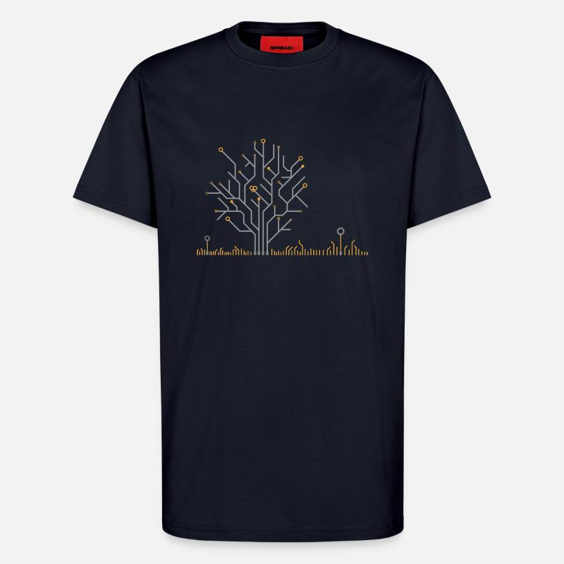 PCB Tree - T-Shirt - made by SPREAD - DARK NAVY
