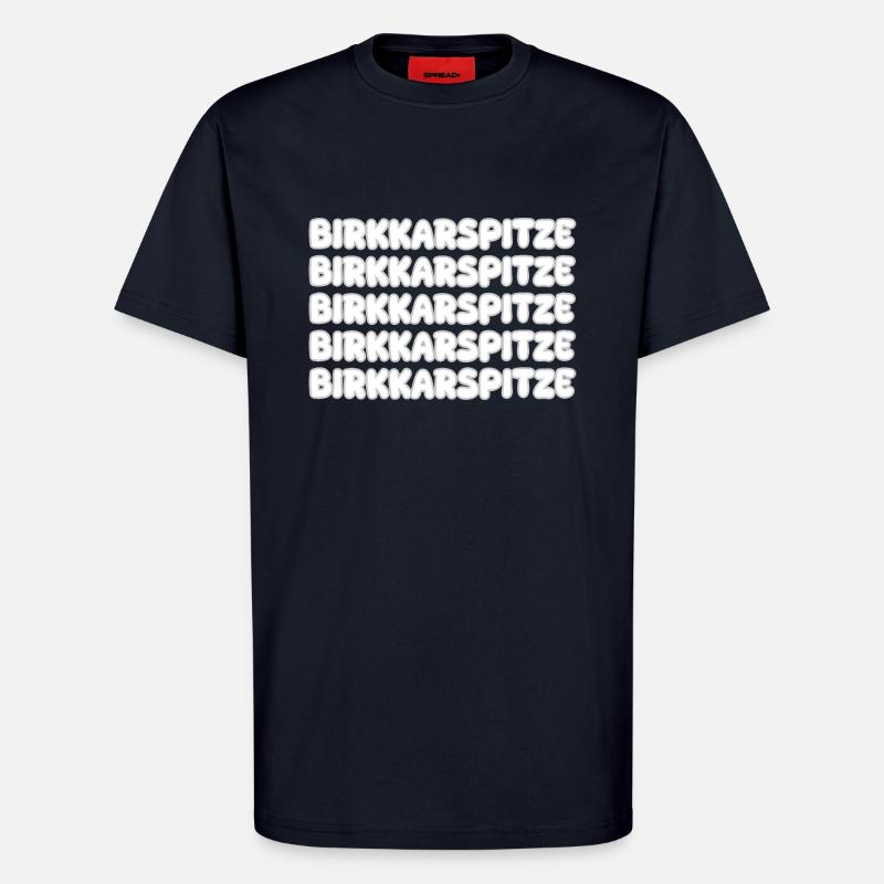 Birkkarspitze als Klettern - T-Shirt - made by SPREAD - DARK NAVY