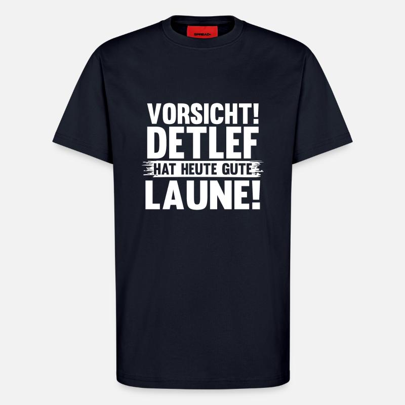 First name Detlef - T-Shirt - made by SPREAD - DARK NAVY