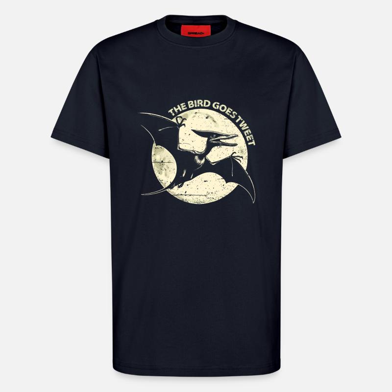 Der Vogel geht Tweet - T-Shirt - made by SPREAD - DARK NAVY