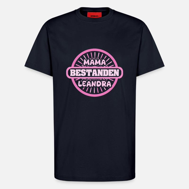 Leandra as a given name - T-Shirt - made by SPREAD - DARK NAVY