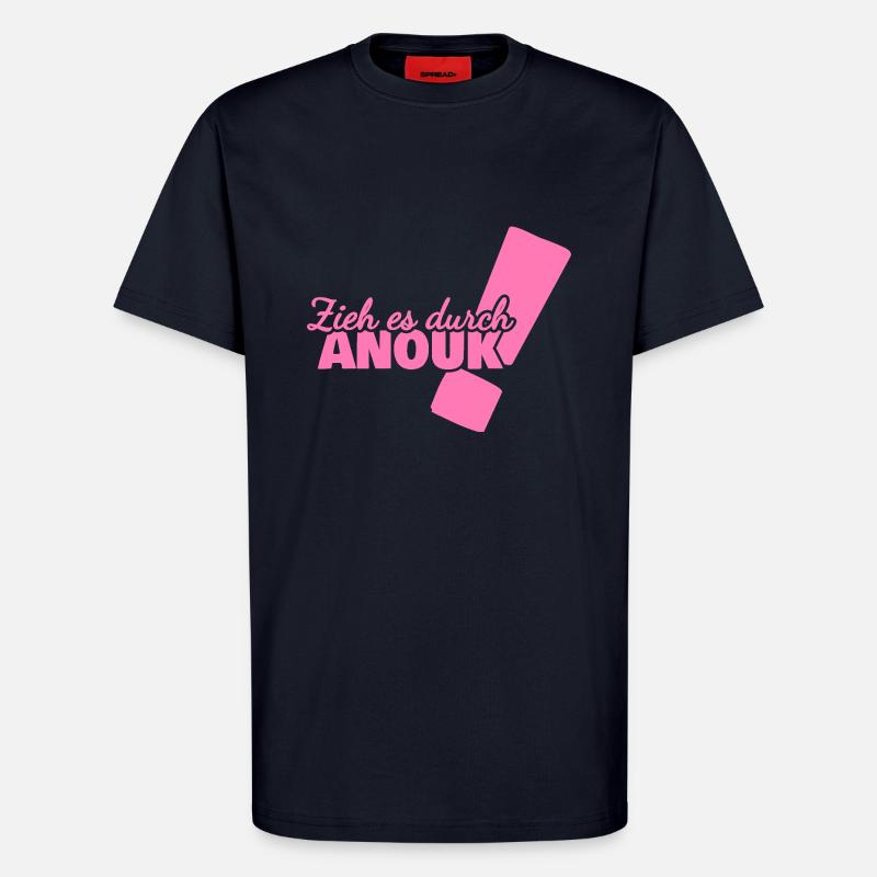 Anouk as a given name - T-Shirt - made by SPREAD - DARK NAVY