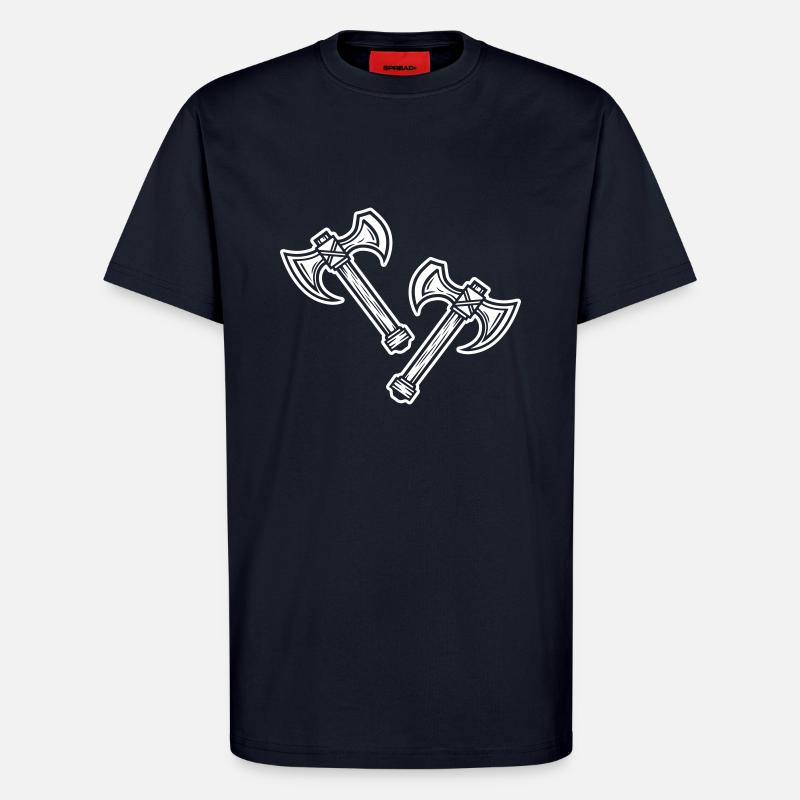 Axt Element - T-Shirt - made by SPREAD - DARK NAVY