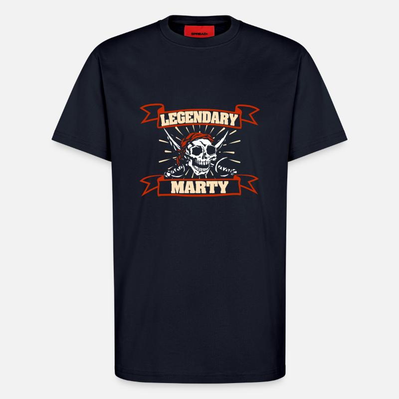 Geschenk für Marty - T-Shirt - made by SPREAD - DARK NAVY