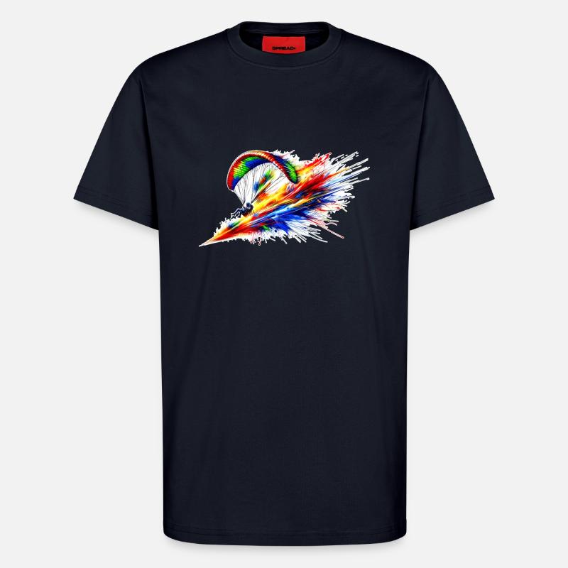 Paragleiter - Farbsplash - T-Shirt - made by SPREAD - DARK NAVY