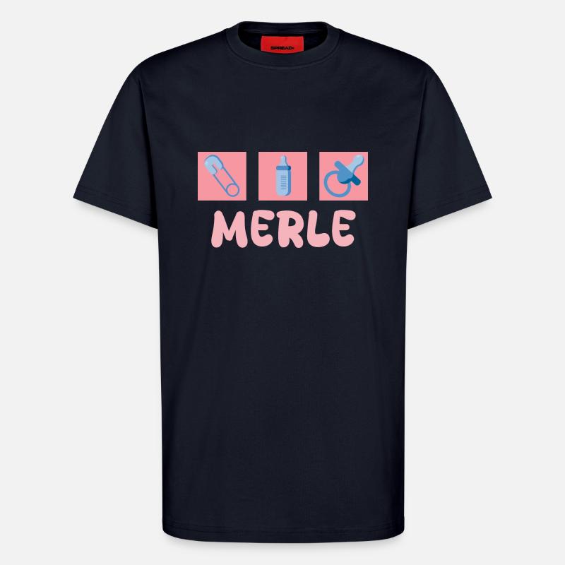 Schnuller Merle - T-Shirt - made by SPREAD - DARK NAVY