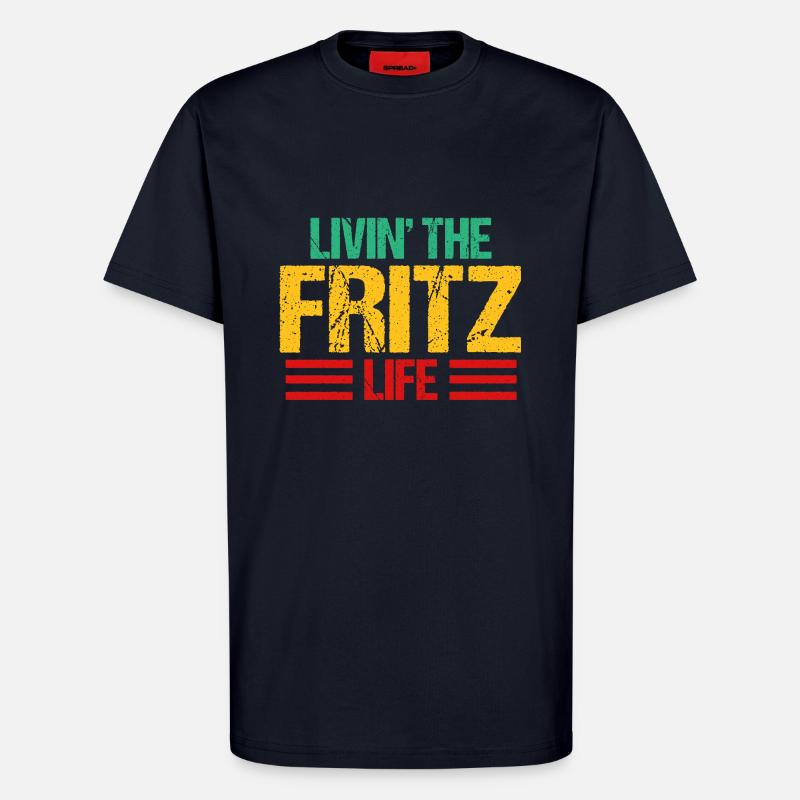 Fritz - T-shirt bio décontracté fabriqué en UE - DARK NAVY