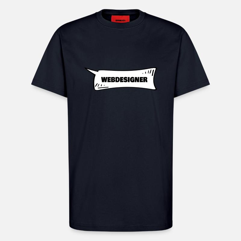 Sprechblase Webdesigner - T-Shirt - made by SPREAD - DARK NAVY