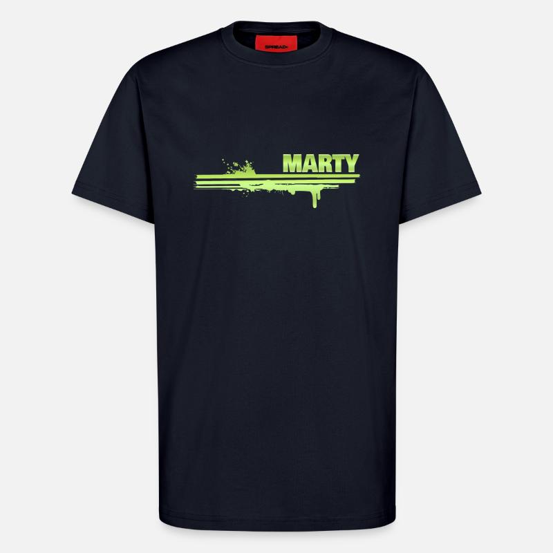 Marty als Farbklecks - T-Shirt - made by SPREAD - DARK NAVY