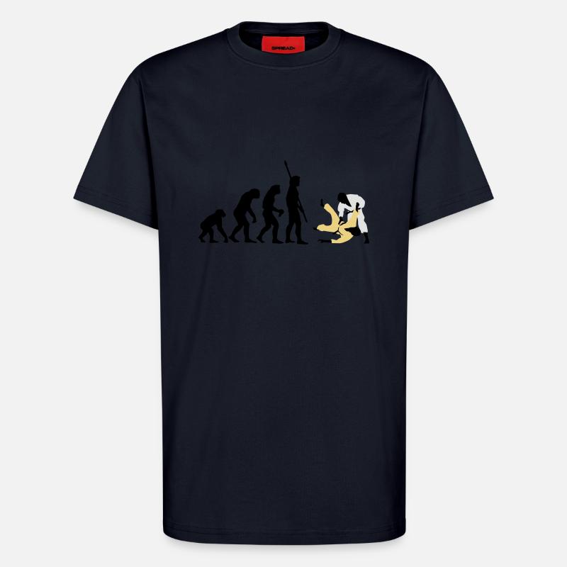 evolution_judo_a_3c - T-Shirt - made by SPREAD - DARK NAVY