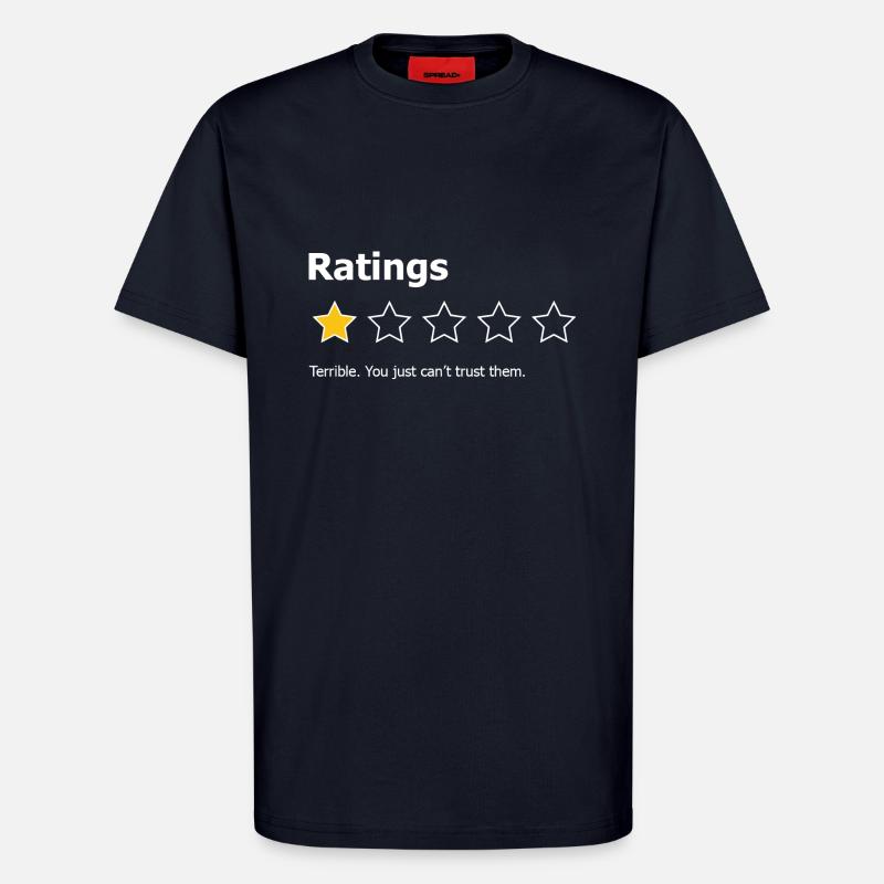 Die Einschaltquoten sind schrecklich - T-Shirt - made by SPREAD - DARK NAVY