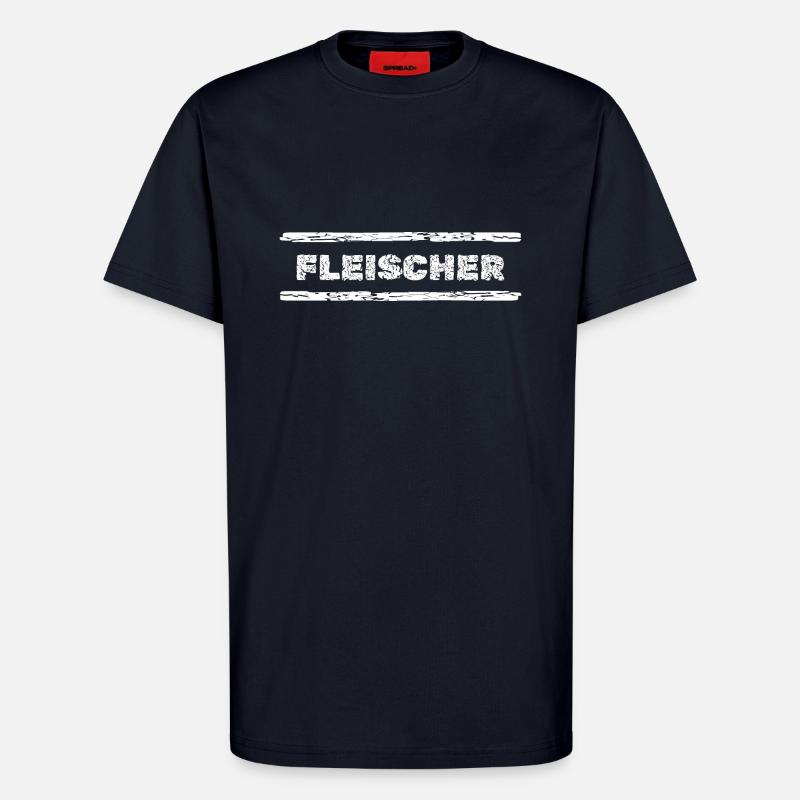 Fleischer als Beruf - T-Shirt - made by SPREAD - DARK NAVY