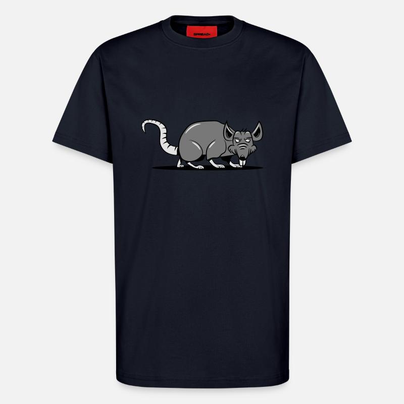 ratte böse schleichen - T-Shirt - made by SPREAD - DARK NAVY