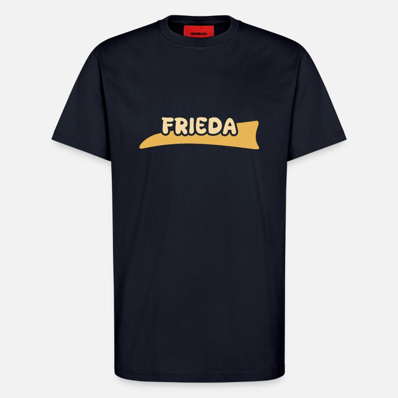First name Frieda - T-Shirt - made by SPREAD - DARK NAVY