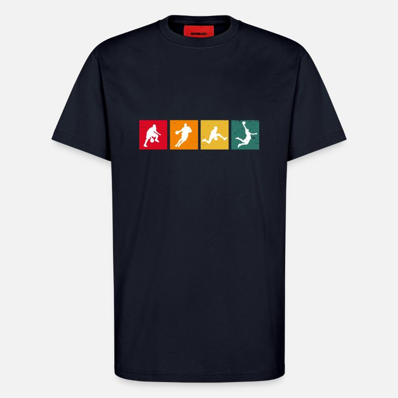 Basketball Basketball Player Evolution - T-Shirt - made by SPREAD - DARK NAVY