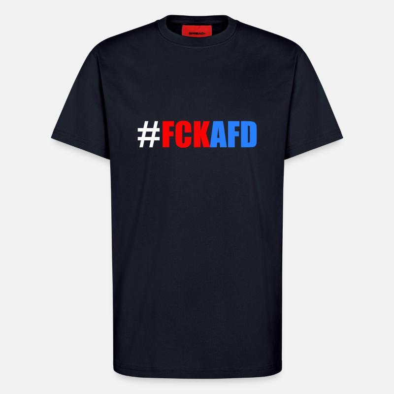 Fck afd - T-Shirt - made by SPREAD - DARK NAVY