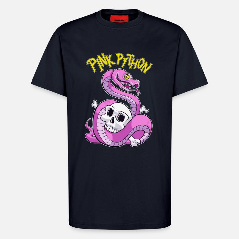 Pink Python - T-Shirt - made by SPREAD - DARK NAVY